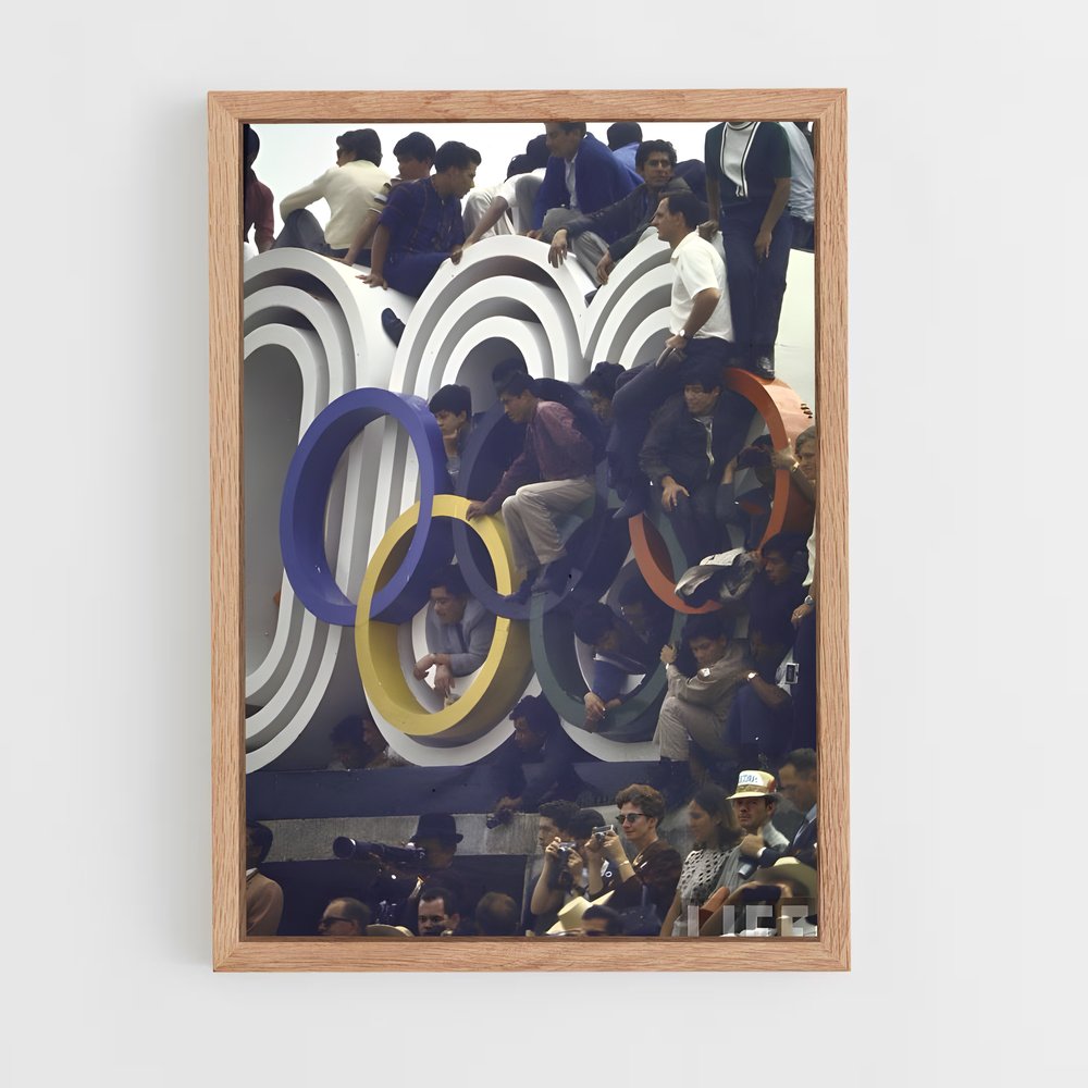 Poster Échos de Mexico – affiche Jeux Olympiques (vue 4)